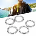 thumbnail image 4 of Metal Yoga Hanging Rings, Anti Rust Stainless Steel Round Rings Wide Application Durable  For Hammock For Boat 6 X 25mm,6 X 30mm, 4 of 8