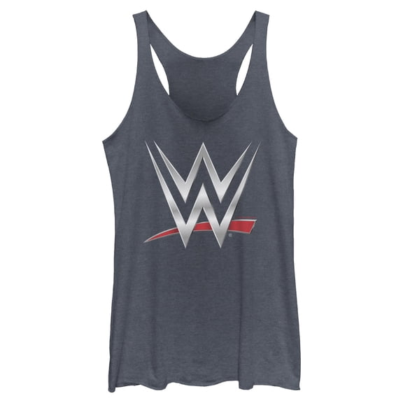 Womens WWE Chrome Logo Racerback Tank