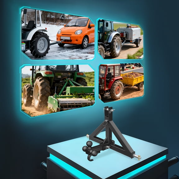 10000lbs Loading Heavy Duty Trailer Hitch Assembly Black Trailer Hitch Receiver Towing Hitch with Locking Pins