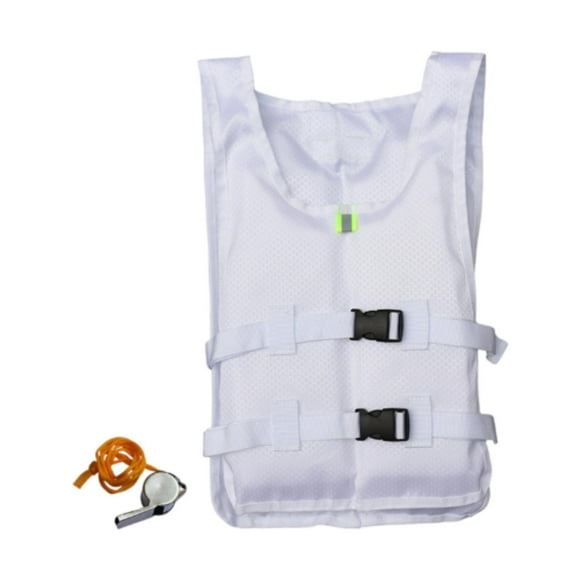 Lipstore Life Jacket Adjustable Paddle Vest for Adults for Swimming Kayak Watersports White