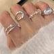 thumbnail image 4 of Nuevo anillo de plata de ley 925 con diseño de perla rota y sencillo, estilo femenino, de lujo, ligero, de alta gama, resistente al color, anillo abierto, 4 of 5