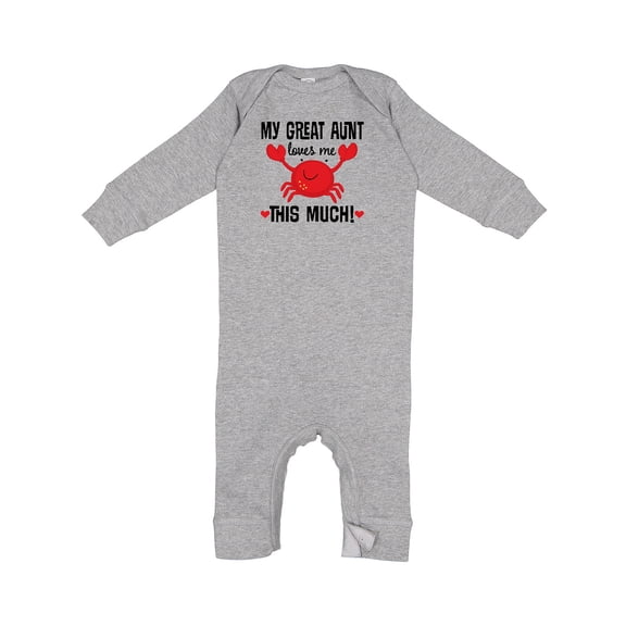 Inktastic My Great Aunt Loves Me Baby Romper Coveralls
