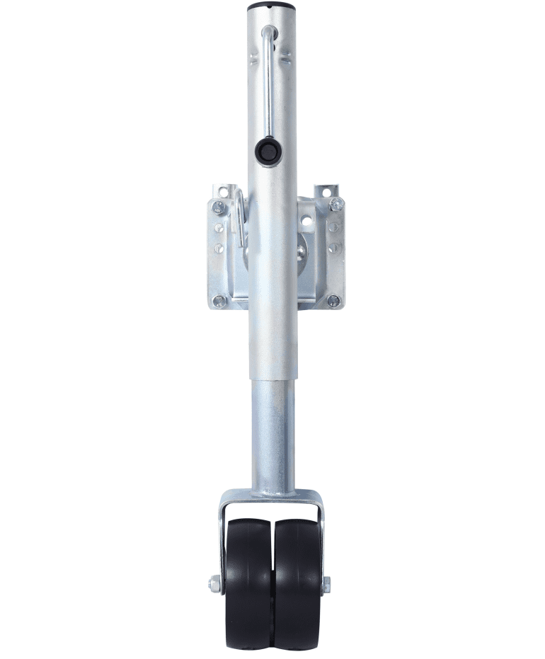Dual Wheel Trailer Jack 12 Inch Lift Adjustable for Boat RV Utility Tow