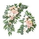 thumbnail image 1 of 2 piezas de arco de boda con flores y dintel de puerta con hojas verdes para decoración floral artificial rosa, 1 of 9