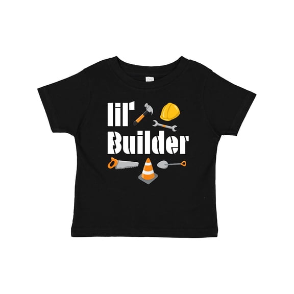 Inktastic Lil Builder Future Construction Worker Boys or Girls Baby T-Shirt