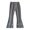 Grey, variant on Coerni Girls' Thermal Leggings Bell Bottoms Ruffle Pants Insulation Flare Slim Fit Trousers High Waist Open Bottom Warm Tights