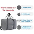 thumbnail image 6 of Lightweight Foldable Duffel Bags for Spirit Airlines Personal Item Bag 18x14x8 Underseat Carry on Waterproof Travel Tote Handbag with Shoulder Strap, 6 of 6
