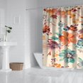 thumbnail image 2 of Waterproof Beautiful Colorful Floral Shower Curtain 72x72 Inch Boho Style Polyester Unique Shower Curtain for Bathroom Hotel Home Decor with 12 Plastic Hooks, 2 of 5