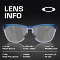 thumbnail image 4 of Oakley OO9284 Frogskins Range Round Shaped Non-Polarized Sunglasses for Men - Includes Official Eyewear Kit - Matte Transparent Blue Frame with Prizm Black Lens, 4 of 6