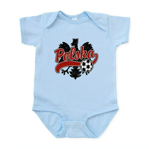 CafePress - Polska Soccer Infant Bodysuit - Baby Light Bodysuit, Size Newborn - 24 Months