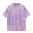 thumbnail image 1 of Pure Cotton American Style Retro Fashion Brand Washed Old T-shirt Oversize Shoulder Round Neck Short Sleeve, 1 of 4