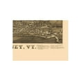 thumbnail image 4 of Historic Panoramic View - Poultney Vermont - Burleigh 1886 - 23 x 31.54 - Vintage Wall Art, 4 of 5
