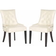 thumbnail image 2 of SAFAVIEH Harlow Glam Tufted Ring Chair with Silver Nailheads, Set of 2, Flat Cream, 2 of 6