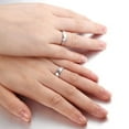 thumbnail image 4 of Charming His and Hers Anniversary Gift Rings 0.20 Carat Diamond on Gold, 4 of 4