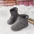 thumbnail image 4 of Snow Boots for Kids Boys Girls Slip On Ankle Booties Plush Lining for Children Outdoor Winter Shoes, 4 of 6