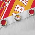 thumbnail image 4 of Feelyou Rugby Sport Player Curtains Pack of 2 (42x84 Each) for Teens, Red Gold Cartoon Curtains Blackout, Football Soccer Theme Bedroom Curtains, Curtains and Drapes Decor, 4 of 6