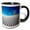 Black/White, variant on 3drose, Stark Landscape, White Sands National Monument, New Mexico, 11oz Two-tone Red Mug