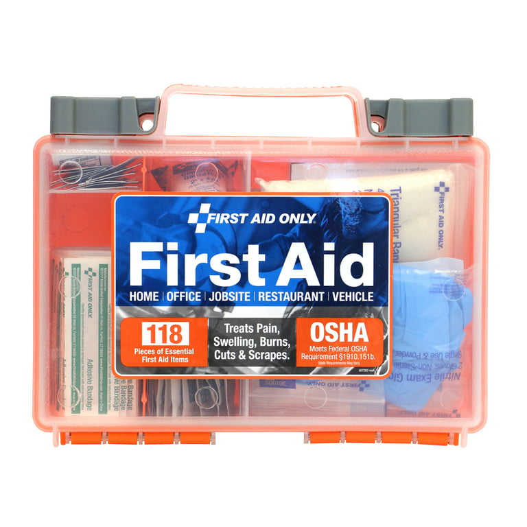 First Aid Only All-Purpose Emergency First Aid Kit for Home, Work and  Travel, 260 Pieces
