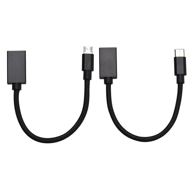 Amdohai OTG Cable USB C/Micro USB to USB Adapter USB C/Micro USB Male to USB 2.0 Female Adapter for Graphics Drawing Tablet U-Disk