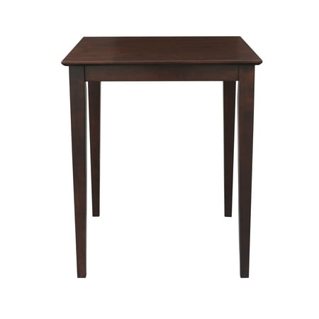 Counter Height Square Dining Table International Concepts Rives Shaker Styled Counter Height Dining Table - Square with Straight Legs - Rich Mocha ()
