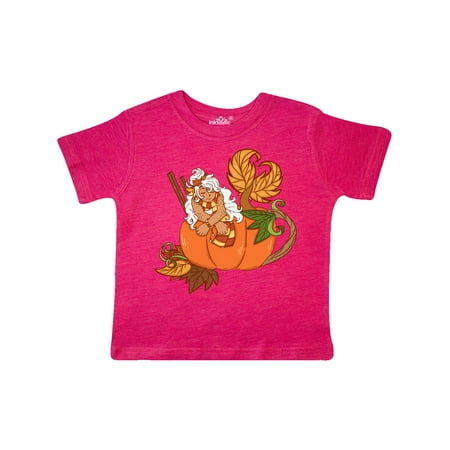 

Inktastic Beautiful Pumpkin Spice Mermaid Nestled in Pumpkin Gift Toddler Boy or Toddler Girl T-Shirt