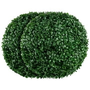 flybold 15.7 Inch Artificial Boxwood Topiary Balls - Perfect for Outdoor & Indoor Decor