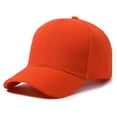 thumbnail image 2 of Baseball Caps For Men And Women Adjustable Casual Baseball Cap Solid Color Outdoor Sun Protection Sports Hat For Workout Golf & Everyday Wear Saffron, 2 of 7
