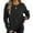 Black, variant on jinghuiyue Women Sweaters Crew Neck Long Sleeve Pullover Sweater Casual Business Ribbed Knitwear Fashion Tops M