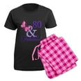 thumbnail image 5 of CafePress - 80 And Fabulous Women's Dark Pajamas - Women's Short Sleeve Print T-Shirt and Pants Dark Cotton Pajama Set, 5 of 7