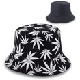 thumbnail image 1 of Sombrero de pescador 100% algodón de doble cara con estampado de viaje al aire libre gorra unisex plegable verano playa sol sombrero BANYUO  Electrónica, 1 of 3