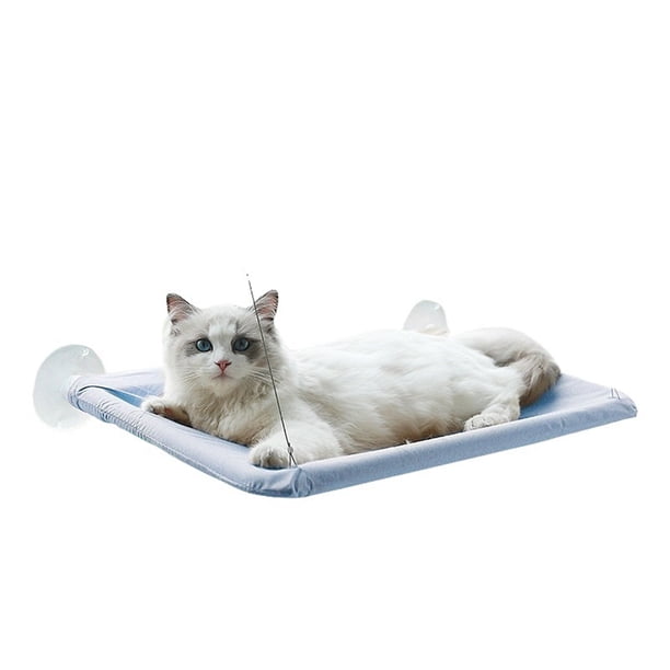 Percha for ventana de gato, ventosas fuertes, asiento de ventana for hamaca de gato de seguridad fácil de limpiar