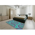 thumbnail image 5 of Ahgly Company Machine Washable Indoor Rectangle Transitional Light Sea Green Area Rugs, 2' x 5', 5 of 7