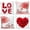 Lovers C, variant on Valentine''s Day Throw Pillow Covers Valentine Day Pillow Cases Heart Pillow Covers 18 x 18 Inch Decorative Cushion Cover Pillowcase for Living Room Couch Sofa Bed