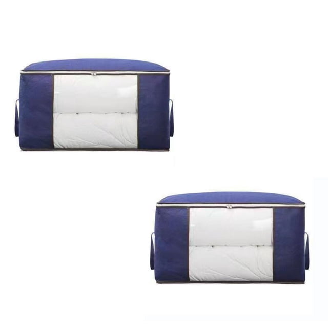 Fiudx Bolsas de Almacenamiento, Organizador de Armario Plegable, Contenedor de La Gruesa, Portátil para Viajes, Solución para Dormitorio, Diseño de Asas Reforzadas