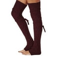 thumbnail image 1 of Seyurigaoka Thicken Leg Warmers Women Warm Knee High Winter Knit Crochet Legging Boot Socks, 1 of 1