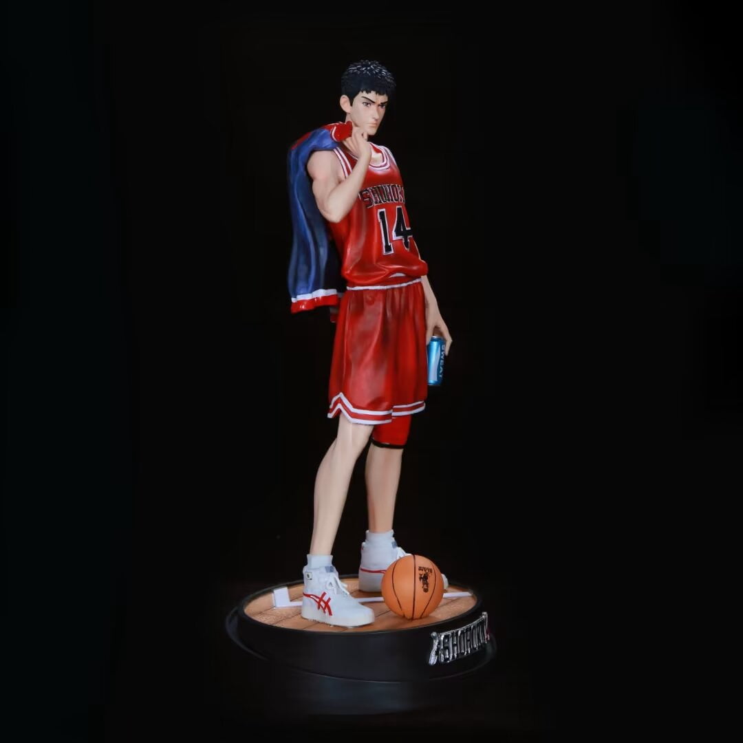New Slam Dunk Mitsui Hisashi (Standing Ver) Character Anime Model Statue Action Figures Desktop Ornament Popular Decorations Fan Souvenirs Creative Gift Collectable
