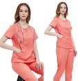 thumbnail image 1 of Bata quirúrgica de dentista, traje dividido para lavarse las manos, ropa de trabajo de enfermería, ropa de enfermera elástica de secado rápido, 1 of 5