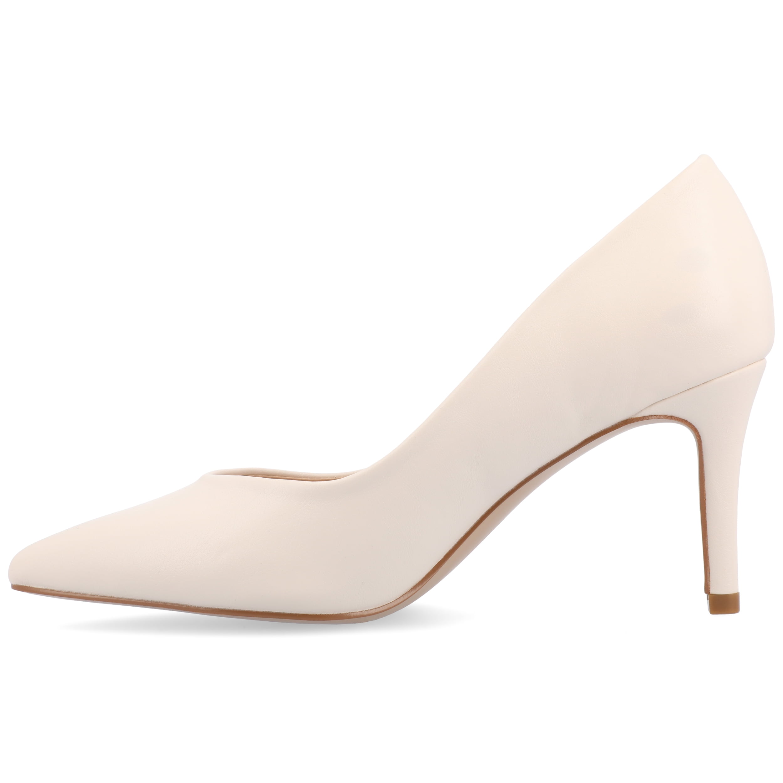 Journee Women's Gabriella SuperNatural Shades Wide Width Slip On Pointed Toe Pumps