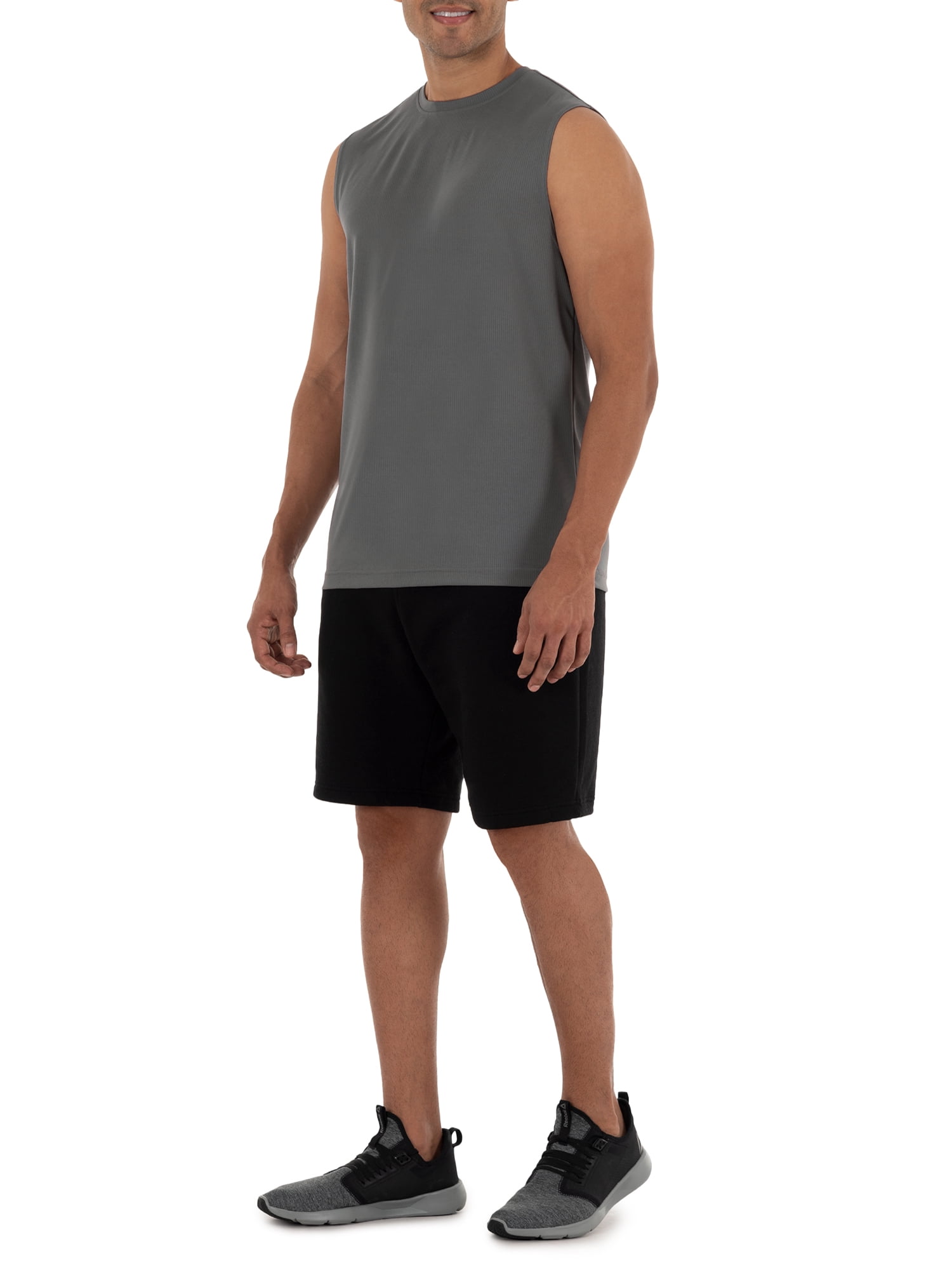 Athletic Works Men's and Big Men's Quick Dry Muscle Tee, up to 5XL