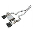 thumbnail image 1 of AWE Tuning Exhaust System Kit 3025-43074 SwitchPath Cat-Back System; Stainless Steel; Without Muffler; Dual Exhaust With Quad Outlet; Rear Exit; 4 Inch Diamond Black Tips, 1 of 4