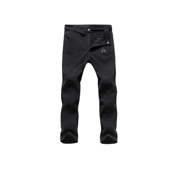 Soidarity Pantalones térmicos de invierno para deportes al aire libre, escalada, senderismo, pesca, Camping, viajes, ciclismo, moto, nieve, esquí, Escalada hombre negro Soidarity OD028987-03