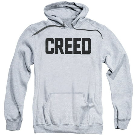 Creed Drama Boxing Sports Movie Black Logo Grey Adult Pull-Over (Best Boxing Day Clothing Sales)