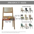 thumbnail image 7 of HELLHERO Daisy Print Dining Chair Covers, Washable Seat Cover for Dining Room Chair, Stretch Kitchen Chairs Cushion Slipcovers, 7 of 7