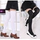 thumbnail image 2 of Pack de 3 medias por encima de la rodilla para mujer, blanco, gris, negro brillar Electrónica, 2 of 5