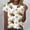 *White, variant on ClodeEU Women's Cute Bee Print Short Sleeve Crewneck T-Shirt ,Dressy Loose Fit Basic Tee Orange,Womens Plus L