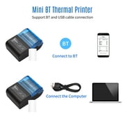 Bisofice Portable Mini Bluetooth Thermal Receipt Printer Compatible with iOS Android Windows for Restaurant Sales Retail