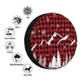 thumbnail image 4 of Fotbe Christmas Tree Buffalo Plaid Funda de Llanta de Repuesto con Estampado, Engrosada, Ajuste Universal para Jeep, Remolque, RV, SUV, Camión-14 inch, 4 of 6