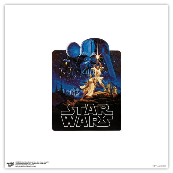 Gallery Pops Star Wars: Episode IV - A New Hope Key Art Wall Art, Unframed Version, 12" x 12"