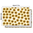 thumbnail image 6 of White Small Sunflower Pattern Summer Placemats Table Placemats Set Of 4-Linen Kitchen Washable Placemats Table Mats 11.8"x17.7" Non-Slip Heat Resistant, 6 of 6