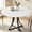 White, variant on Round Dining Table with Metal X Shaped Base, 39.4-Inch Tabletop Indoor Dining Unit Seats 2-6 People for Home Dining Space